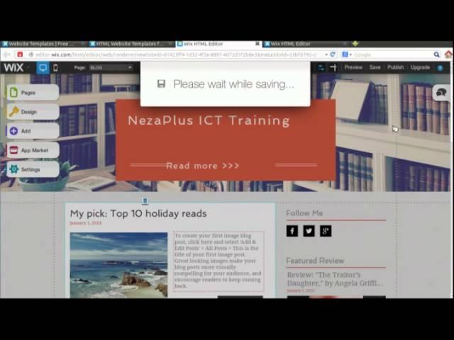 How to edit Your Blogs. Wix Tutorial Part 1   NezaPlus