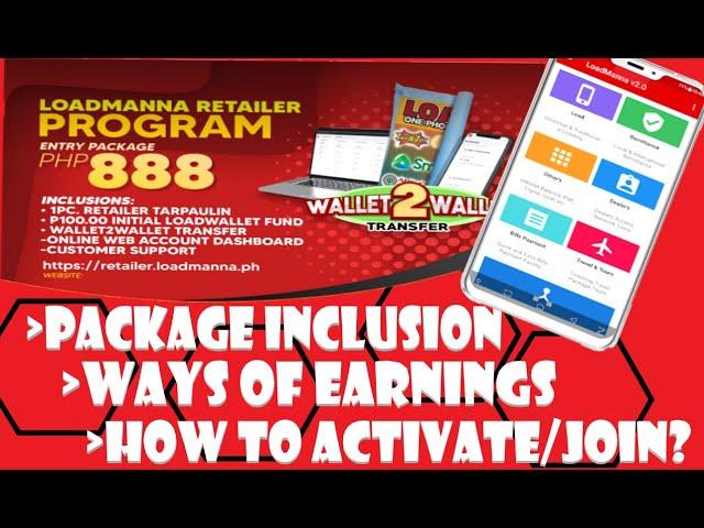 Load Manna Retailer Program: Package Inclusion | Ways to Earn | How to Activate | Dashboard Tour