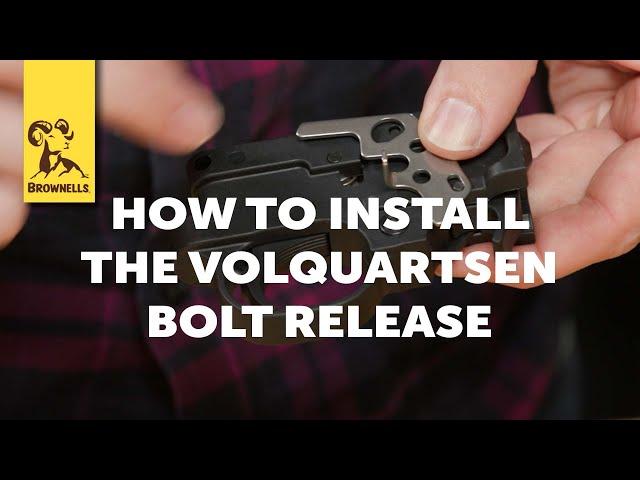 Quick Tip: How to Install The Volquartsen Bolt Release