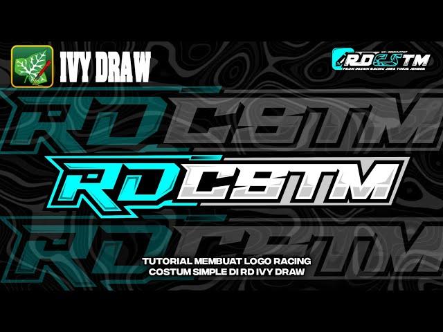 Tutorial membuat logo racing costum simple di APK IVY DRAW || TERBARU