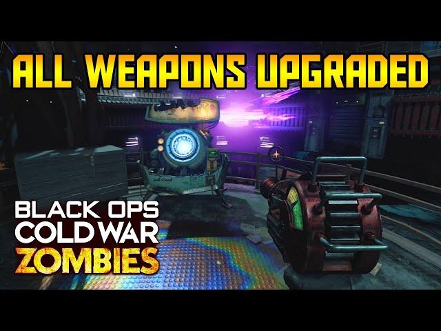 ALL GUNS PACK A PUNCHED IN BLACK OPS COLD WAR ZOMBIES (Every Weapon Upgraded in Die Maschine)