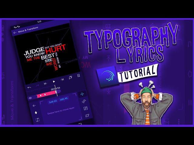 Typography lyrics || Alight Motion Tutorial