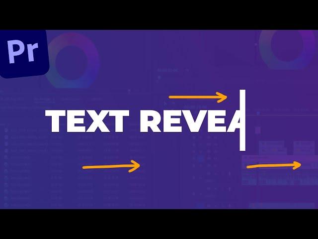 Text Reveal Animation - Premiere Pro 2021