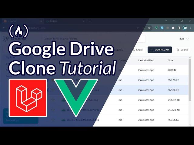 Code a Google Drive Clone using Laravel and Vue.js – Complete Course