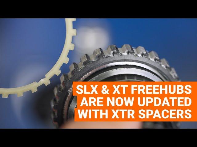 Shimano SLX and XT Micro Spline freehubs NOW come with black XTR spacers