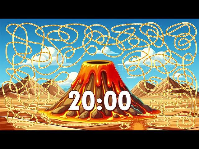 20 Minute Volcano  Timer Bomb  | Confetti Eruption