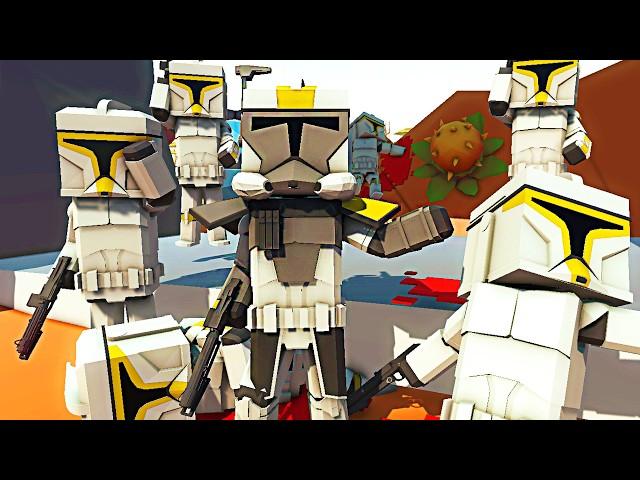 I Charge CLONE ARMY into Deadly LAAT GUNSHIP Invasion! - Ancient Warfare 3: Star Wars Mod