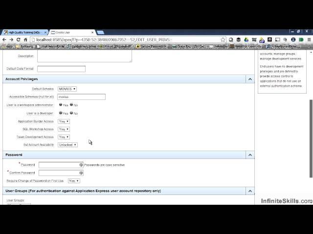 Oracle Application Express Tutorial | Creating Workspace Users