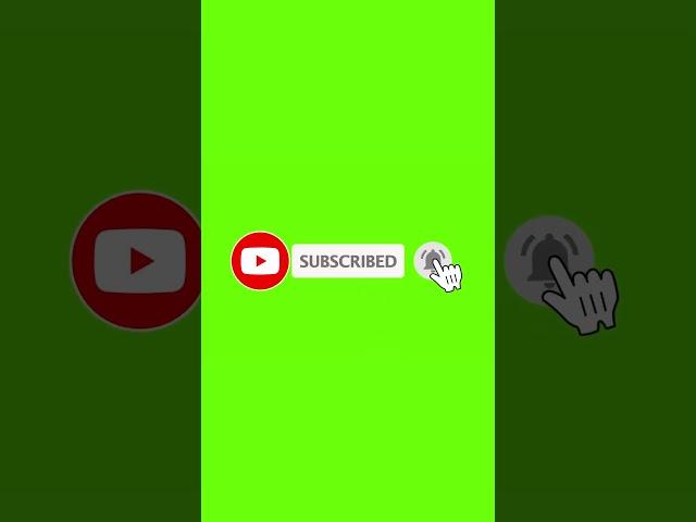 Green Screen Subscribe Button Animation | Green Screen | Button #shorts