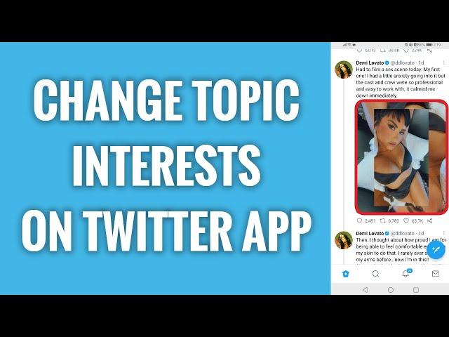 How To Change Topic Interests On Twitter App