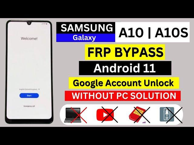 Samsung A10 | A10S FRP Bypass Android 11 | Google Account Unlock/FRP Unlock Without PC Solution 2025