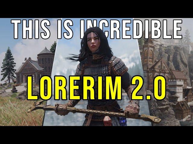 LORERIM 2.0 Is Incredible! | 3400+ Skyrim Mods | Live Gameplay