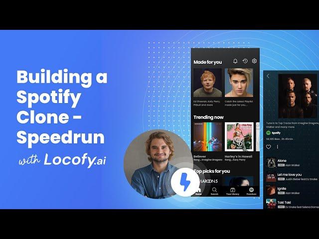 Locofy.ai | Figma to React Native - Spotify Clone [Speedrun]