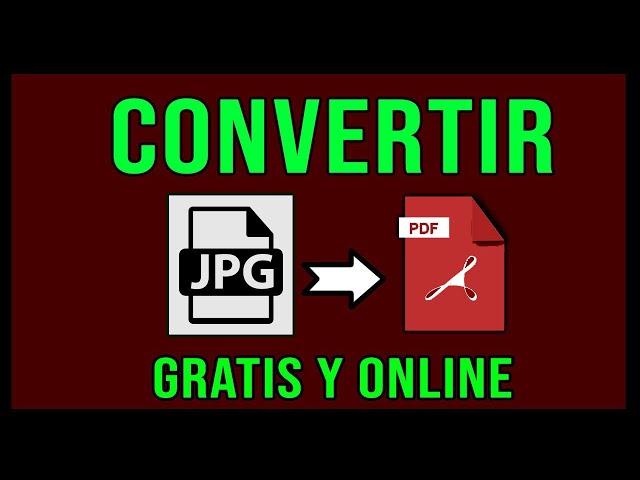  Cómo CONVERTIR JPG a un PDF [SIN PROGRAMAS] ️ Fácil y Gratis | 2024