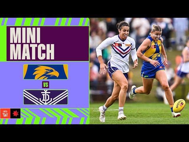 West Coast v Fremantle Mini Match | Week Eight, 2024 | AFLW