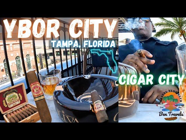 Smoking Cigars In Ybor City at Sterling Cigar Lounge & Bar in Tampa, Florida