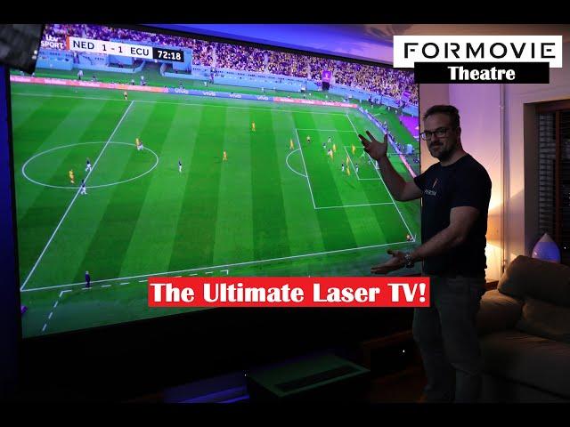 Formovie Theatre - The Ultimate UST 4K Laser TV Projector on 120inch Vividstorm Screen