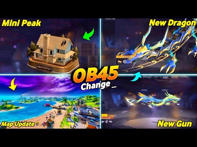 Top New Changes OB45 Upcoming Update  Free Fire New Map Upgrade Ob45