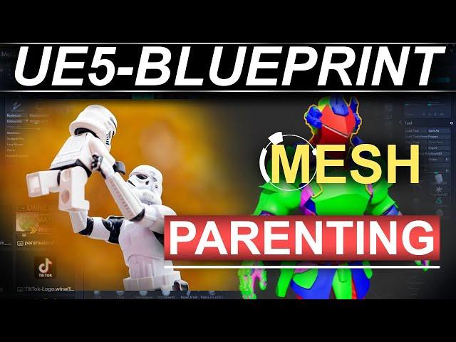 Unreal-5 Menu UI: Blueprint 3D Object Rig Parenting (60-SECONDS!!)