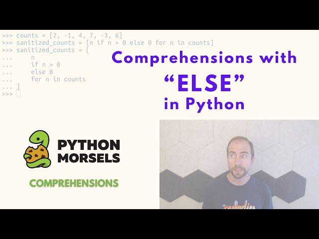 Using "else" in a comprehension in Python