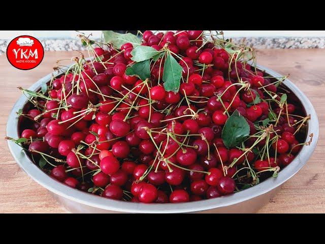  I Store Sour Cherries for 1 Year Without Refrigerator  No Sugar  Winter Cherry Recipe Practical