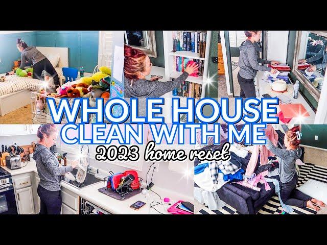 WHOLE HOUSE CLEAN WITH ME HOME RESET 2023 | CLEANING MOTIVATION | All day cleaning | messy house