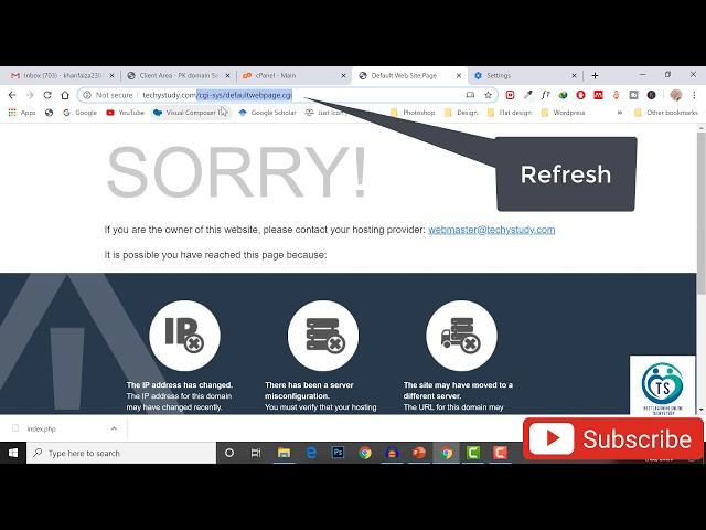 How to fix domain redirecting to /cgi/defaultwebpage.cgi step by step problem fixed