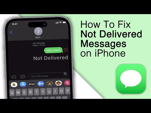 How To Fix Not Delivered Messages/Texts on iPhone! [2024]