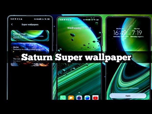 Mi 10 Ultra Saturn Super wallpaper|Download & install Miui 12 Saturn Super wallpaper in Miui 11