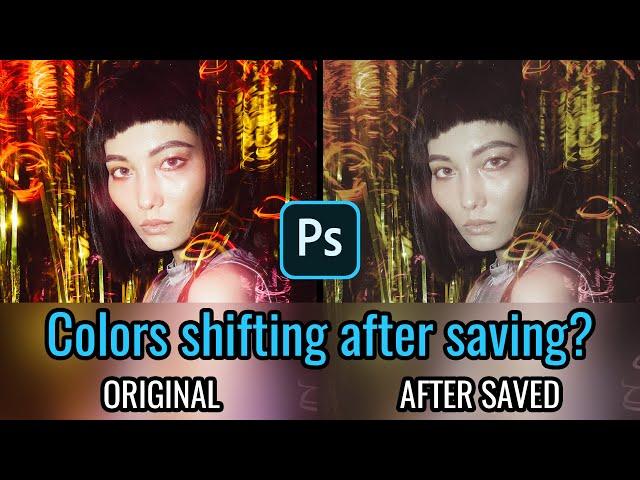 How to Fix Color Change when Exporting & Saving in Photoshop