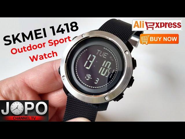 SKMEI 1418 Sport Watch Altimeter Barometer Thermometer Compass Weather│Skmei Watch Review│Subtitles