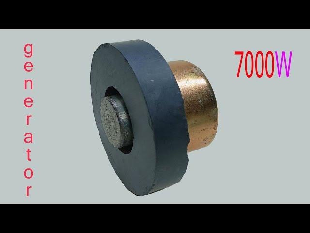 How to make free electricity 220v 7000w AC electric transformer capacitor generator 2023