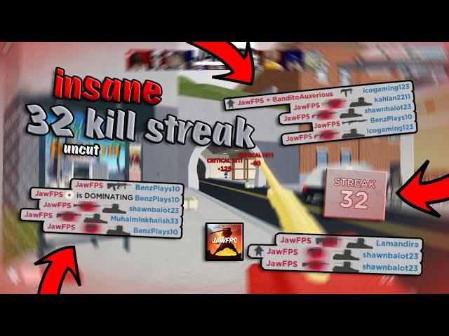 32 Kill Streak No Deaths (Roblox Arsenal)