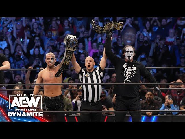 WITNESS HISTORY! The Icon Sting & Darby Allin win the AEW World Tag Titles! | 2/07/24, AEW Dynamite