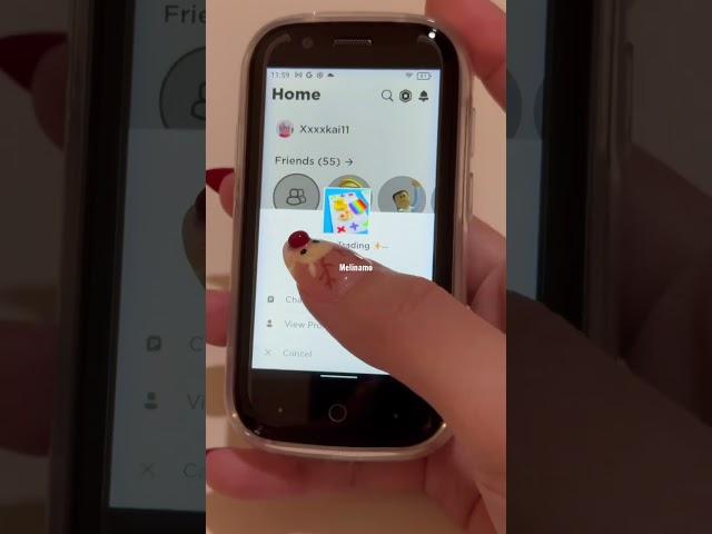 Playing Roblox Game with Mini Smartphone  #roblox #minismartphone #fyp
