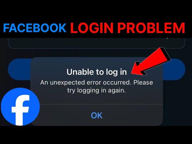 Fix Facebook an unexpected error occurred. please try logging in again || Facebook login problem