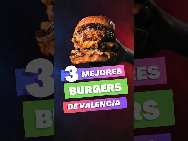 TOP 3 Burgers VALENCIA, ALICANTE y CASTELLÓN en 2023 #shorts