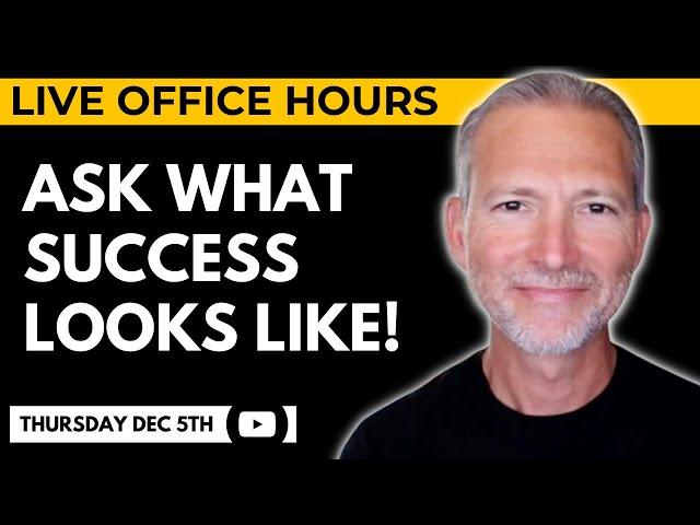 Job Seekers Should Ask What Success Looks Like  Live Office Hours with Andrew LaCivita