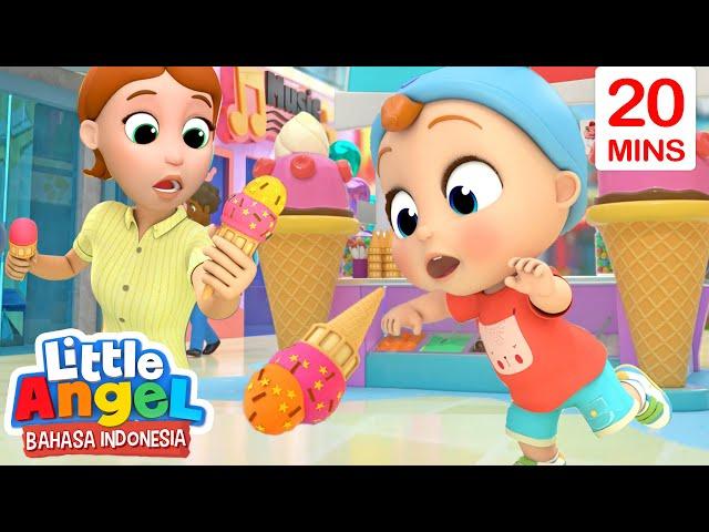 Makan Es Krim, Enaknya! | Kompilasi Lagu Anak | Little Angel Bahasa Indonesia