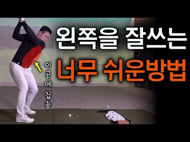 프로들처럼 왼쪽이 리드하게하는 초간단한 방법 매우 효과적입니다~!!! | 최대룡프로 | FlowGolf