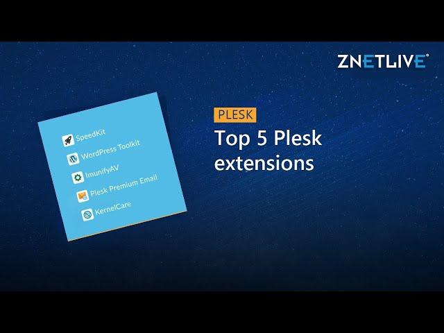 Top 5 Plesk extensions