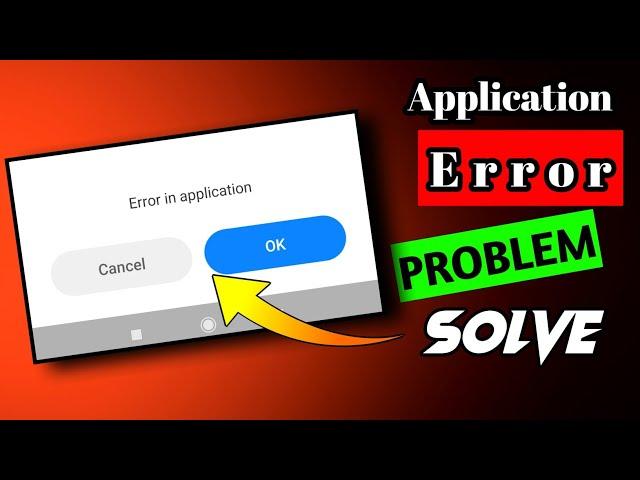 Error in Application | error in application kaise hataye | How to remove error in application airtel