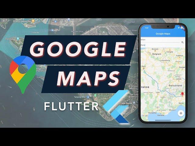 Flutter Google Maps - Maps, Markers, Polylines, Places API & Directions API
