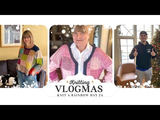 Knit A Rainbow Vlogmas 2024 | The End  Day 24 | How to Knit an afterthought heel | Knitting Podcast