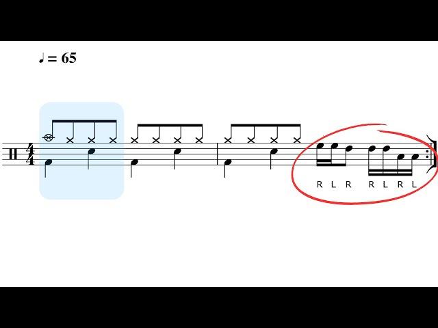 Two-Beat Drum FILLS for Beginners - Practice-Along! 
