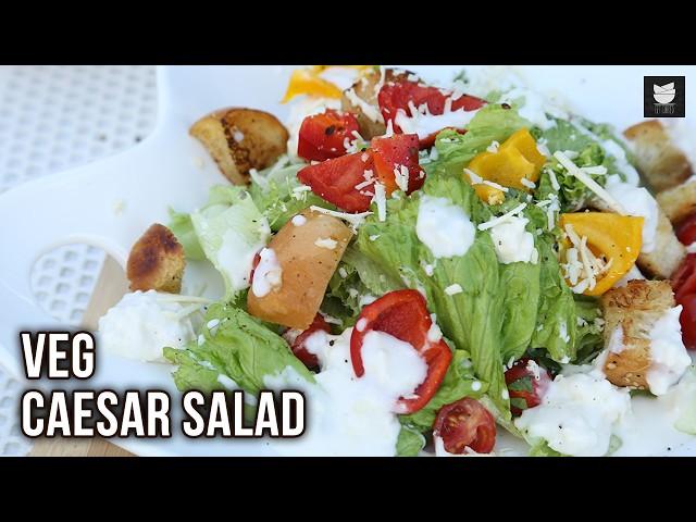 Vegan Caesar Salad Recipe | Protein-Rich & Low-Calorie Caesar Salad | Salad Recipe For Weight Loss