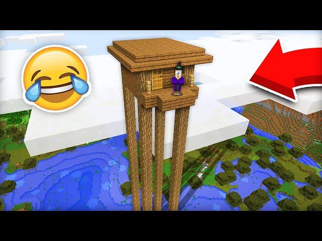 Я ЗАТРОЛЛИЛ ВЕДЬМУ ВЫСОКИМ ДОМОМ В МАЙНКРАФТ | Компот Minecraft