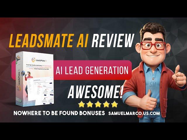 LEADSMATE AI Review (Leads Mate AI Review)  LeadsMate AI Demo + OTO  LeadsMate AI Review