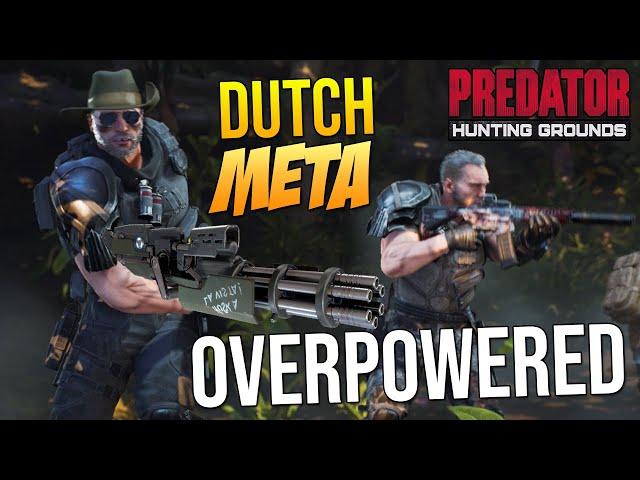 Predator Hunting Grounds DUTCH + MINIGUN is OVERPOWERED! "DUTCH META! MOONWALK PREDATOR?!" Gameplay