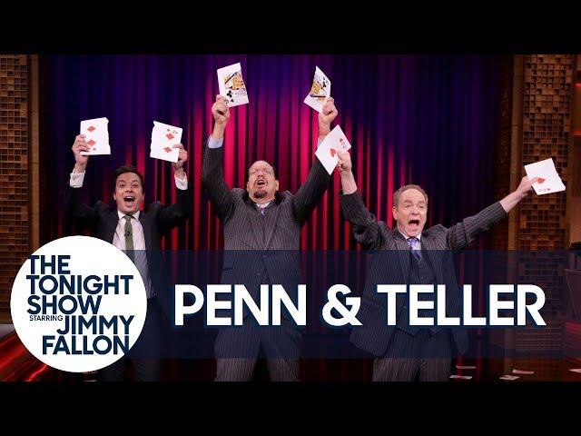 Penn and Teller Teach The Tonight Show a Card Trick to Find Love